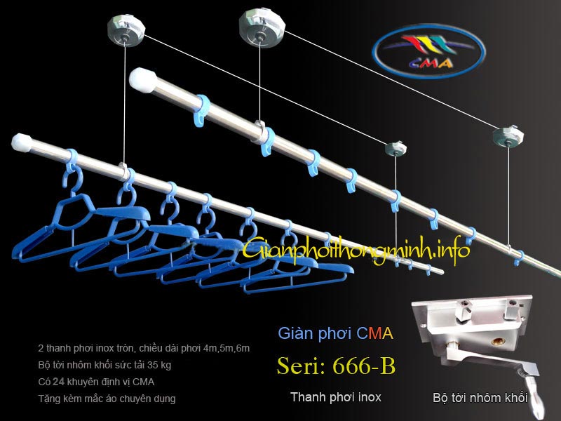 Giàn phơi thông minh 666B