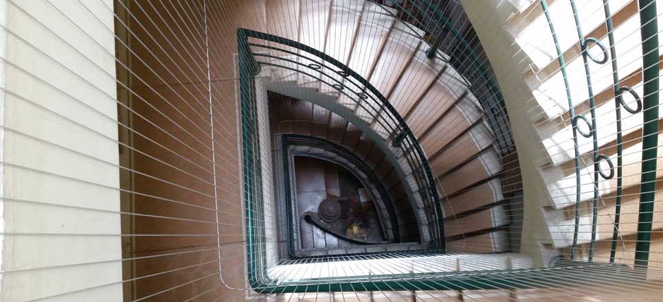 Cáp lưới an toàn cầu thang cáp inox 304 bọc nhựa