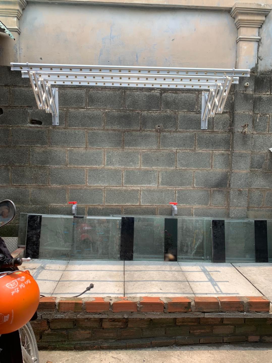 Sào Phơi Đồ Xếp Ngang Tường 68