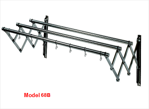 giàn phơi xếp ngang 68b inox